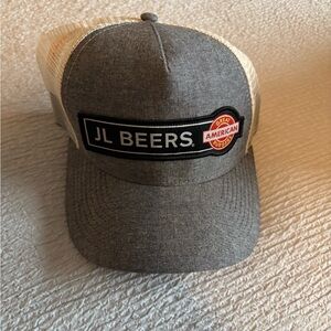 JL Beers Fargo, ND Gray and Cream Trucker Hat